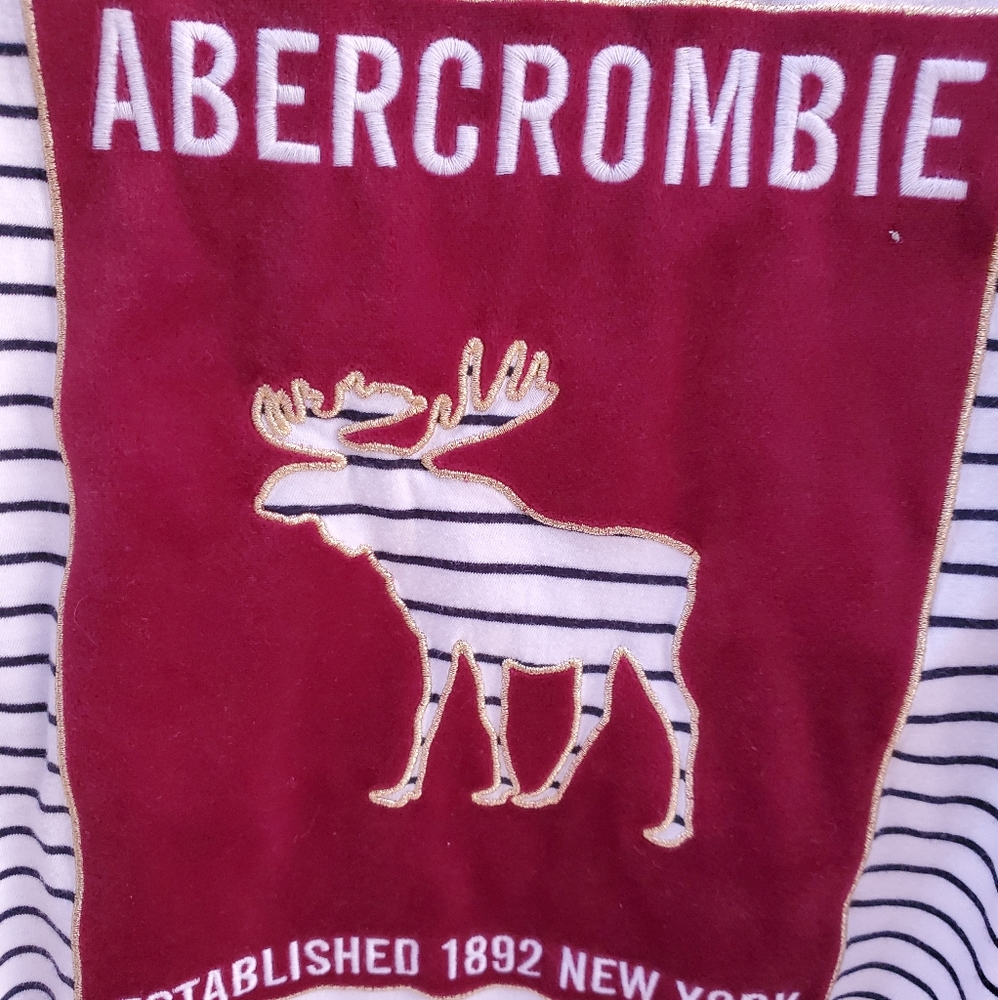 Abercrombie Girls Bull Long Sleeve Stripped Tee - Picture 2 of 4